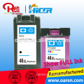 Ink Visible cartridge for Hp 46 XL, Reset ink level into FULL for HP 46